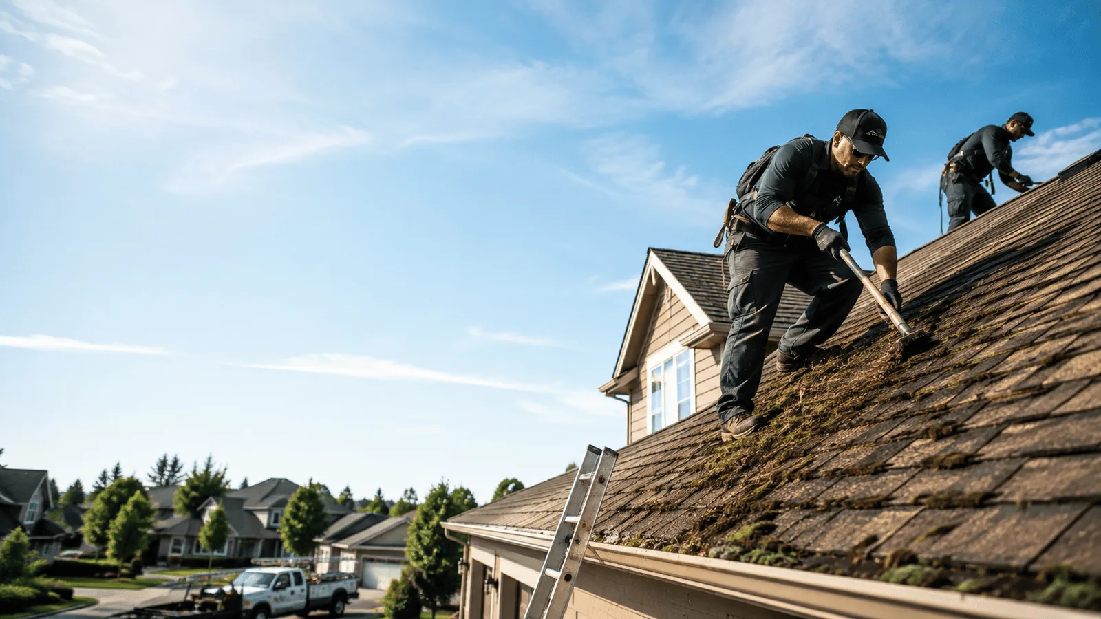 Roof Moss Removal in Bend, TX near me